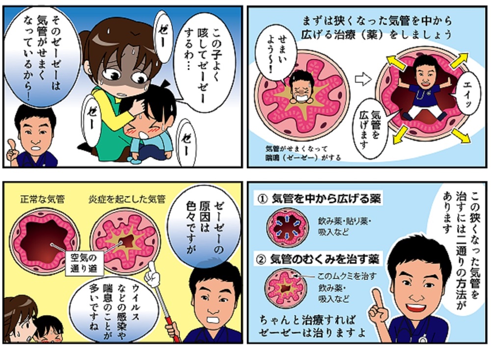 漫画 子供 ゼーゼー
